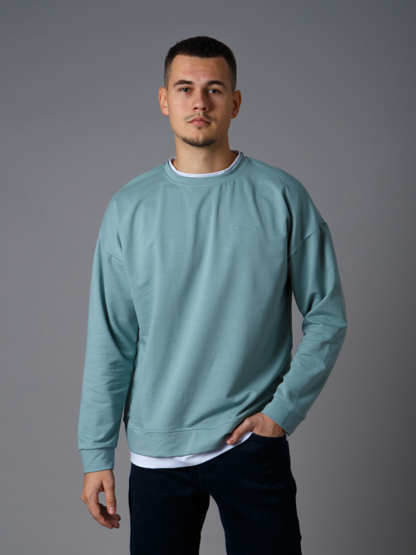 9066 Свитшот мужской/шалфей
